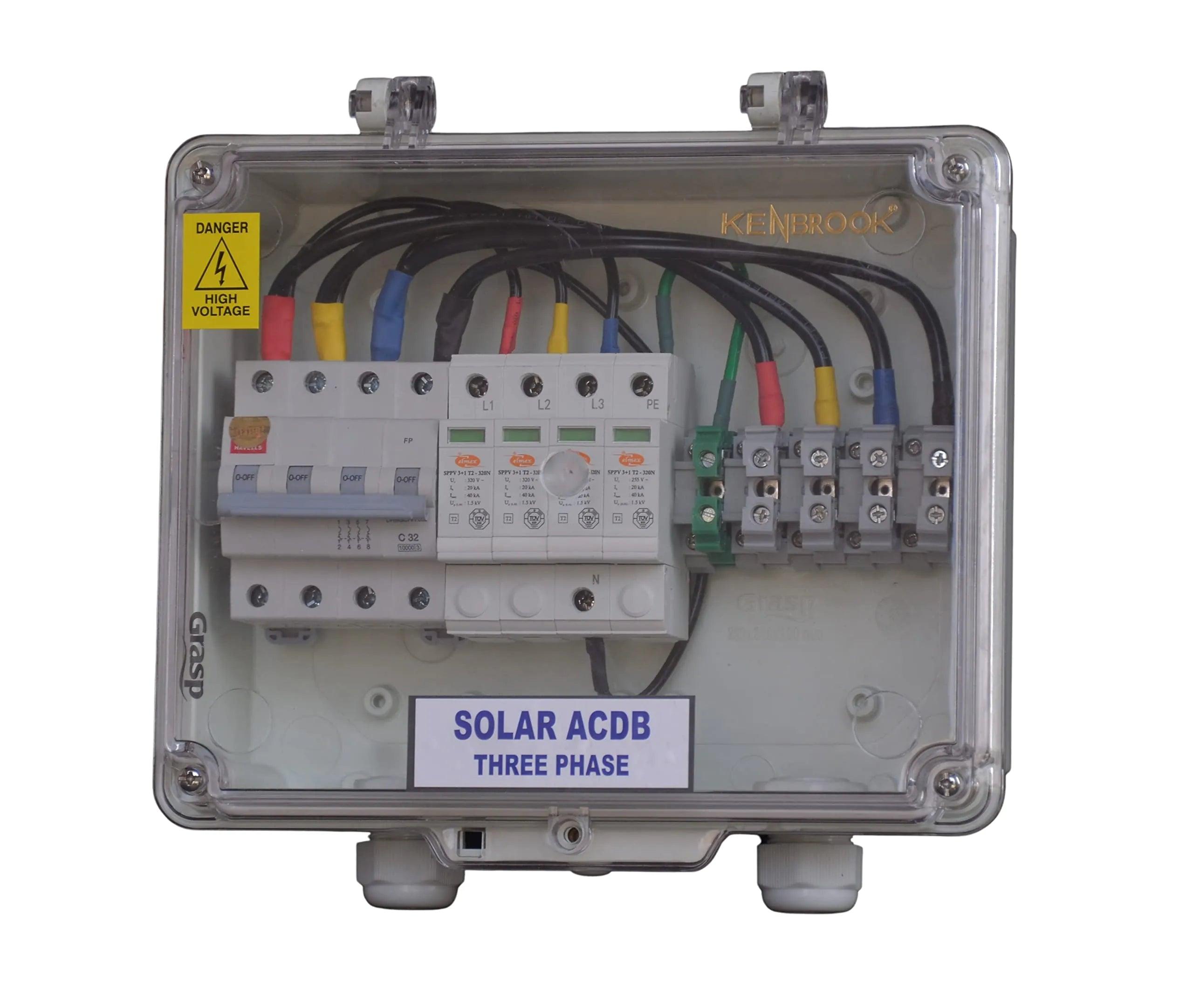 DCDB and ACDB protection panel enclosure