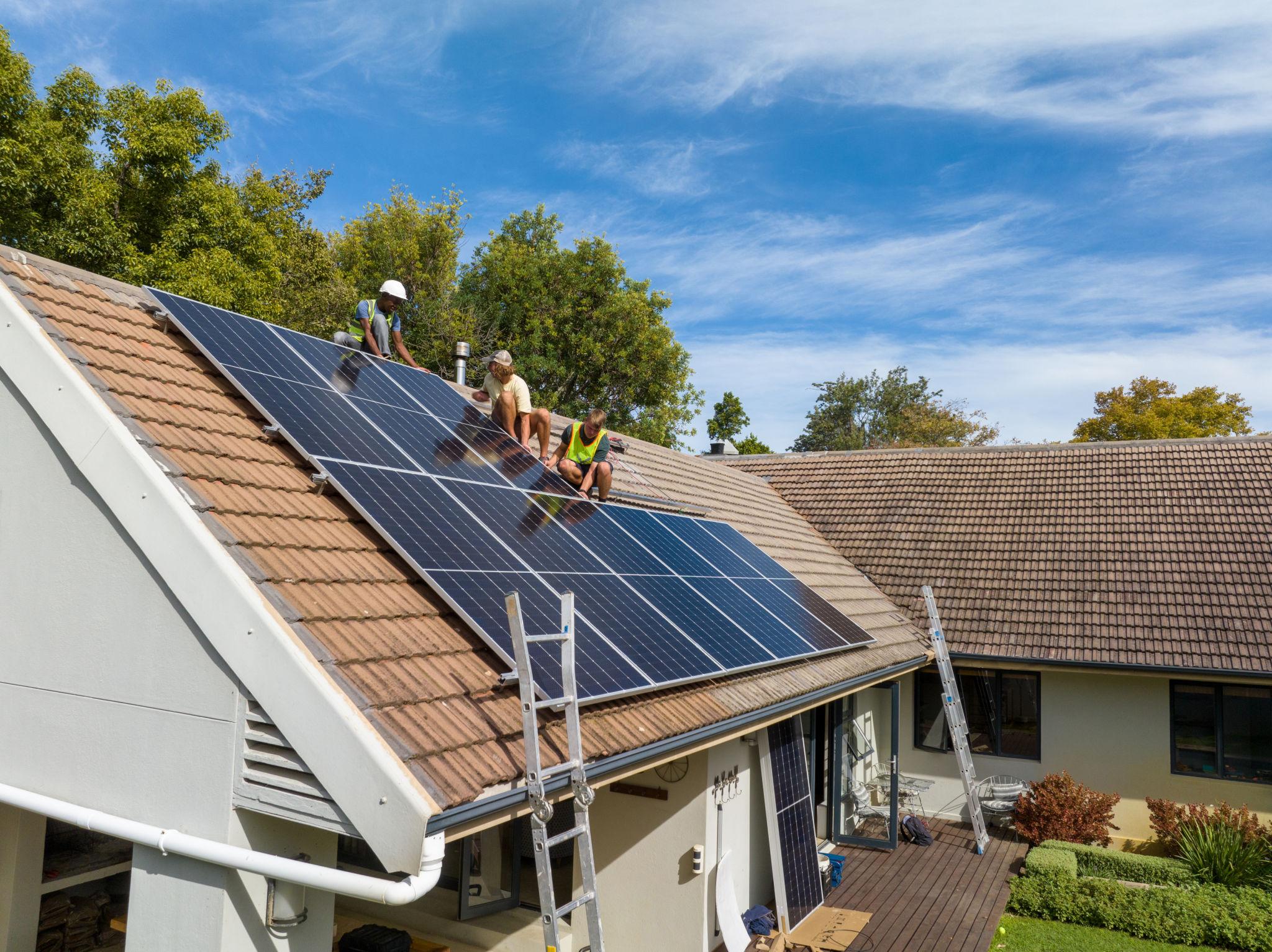Solar site visit and system testing by Enerzora technicians